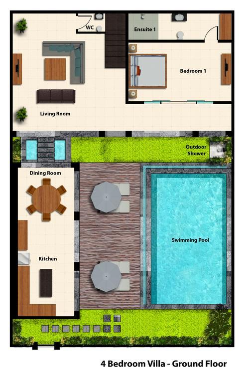 Villa Echo Beach Kuta Lombok Exteriér fotografie